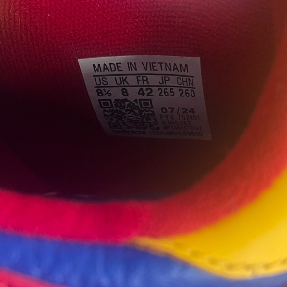 Kansas Jayhawks adidas Centennial 85 Low Basketball Shoes Royal Blue/Red - Picture 5 of 7